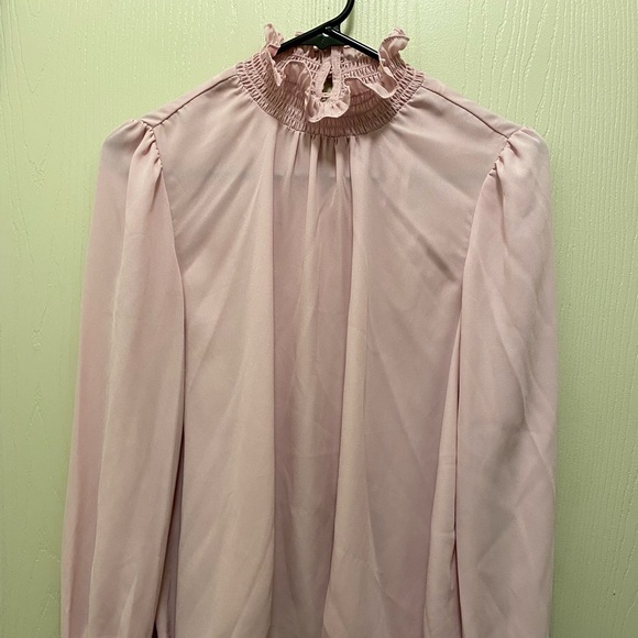 Nanette Lepore Ruched Neck and Sleeve Blouse - Picture 1 of 4